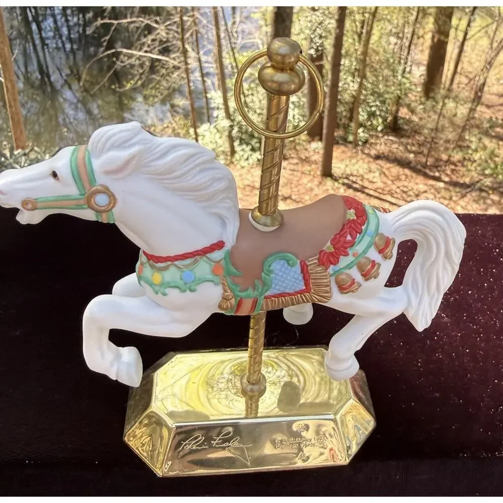 Hallmark Keepsake 1993 Tobin Fraley Porcelain Carousel Horse No Box EUC -LO10